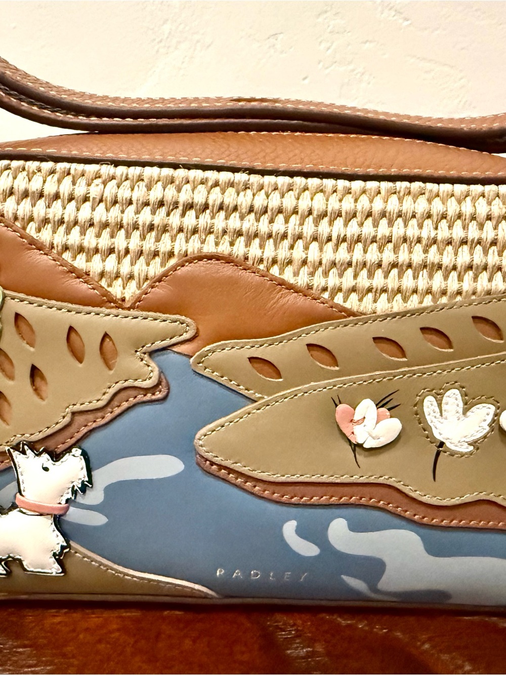 NWT Radley London Spring Daze picture Brown & Multicolor Leather Crossbody Bag - Picture 4 of 6